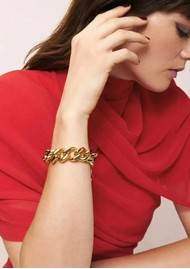 VANESSA  BARONI Mini Flat Chain Bracelet - Gold