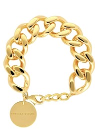VANESSA  BARONI Mini Flat Chain Bracelet - Gold