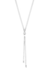 RACHEL JACKSON Lifestream Y- Chain Necklace - Silver