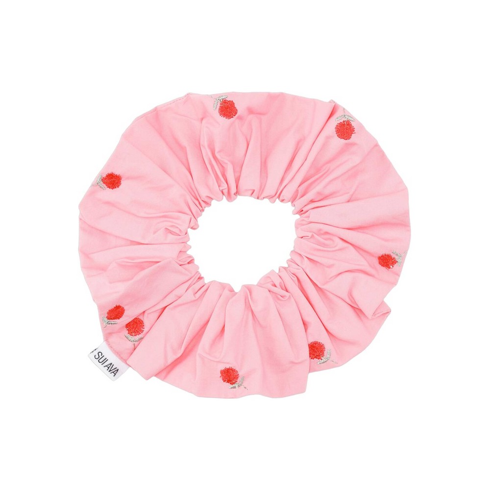 Sui Ava Women's Pink Bobbie Cotton Scrunchie - Rose