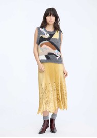 MUNTHE Rustali Pleated Skirt - Lemon