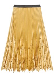 MUNTHE Rustali Pleated Skirt - Lemon