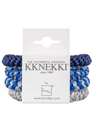 KKNEKKI Hair Bundle 4 Pack - Blue Hues/Silver