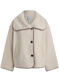 VARLEY Romane Boxy Sherpa Jacket - Sandshell