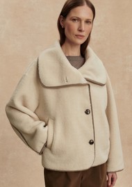 VARLEY Romane Boxy Sherpa Jacket - Sandshell