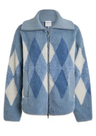 VARLEY Franca Sherpa Jacquard Jacket - Ashley Blue