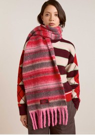 DAMSON MADDER DM Fluffy Brushed Oversized Scarf - Pink