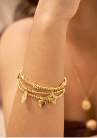 ChloBo Sparkle Hamsa Bracelet - Gold