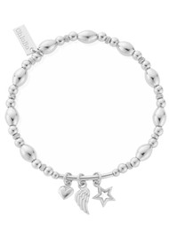 ChloBo Hope and Wisdom Bracelet - Silver