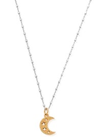 ChloBo Cube Chain Starry Moon Necklace - Gold/Silver