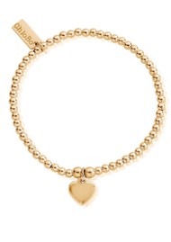 ChloBo Cute Charm Heart Bracelet - Gold