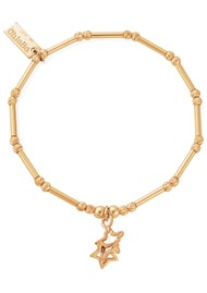 ChloBo Sparkle Interlocking Star Bracelet - Gold