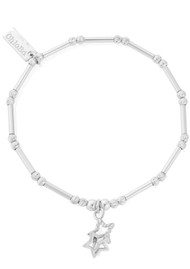 ChloBo Sparkle Interlocking Star Bracelet - Silver
