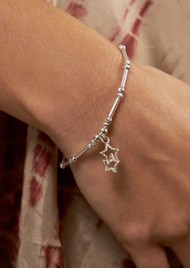 ChloBo Sparkle Interlocking Star Bracelet - Silver
