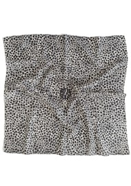 LESCARF Wool Scarf 65cm - White/Grey/Black
