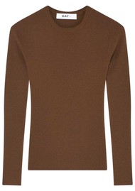 Day Birger et Mikkelsen Mariana Ribbed Wool Jumper - Potting Soil