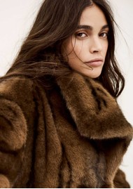 Ba&sh Foxy Faux Fur - Marron