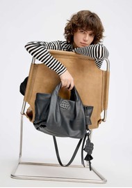 MUNTHE Lix Leather Bag - Black