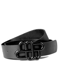 MUNTHE Matter Leather Belt - Black