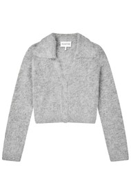 MUNTHE Roxas Alpaca Blend Cardigan - Grey