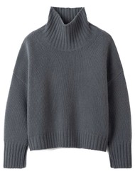 SOFT GOAT Cashmere Girlfriend Turtleneck - Anthracite