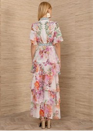 Hale Bob Tiered chiffon maxi dress - Ivory