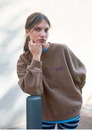 American Vintage Plizzy Cotton Sweatshirt - Vintage Chestnut