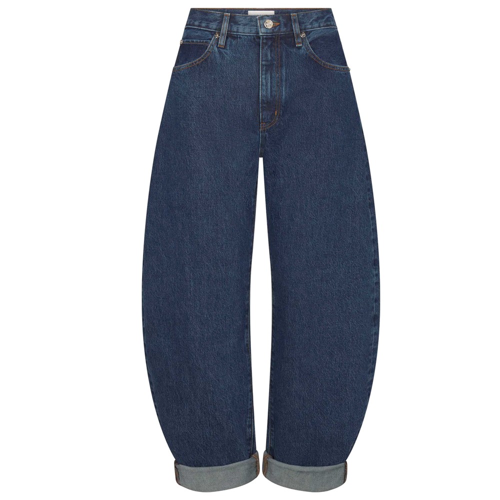 Frame Denim The Bubble High Rise Barrel Leg Jeans - Lavish