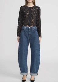 Frame Denim The Bubble High Rise Barrel Leg Jeans - Lavish