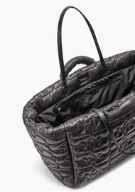 GANNI Re-Tech quilted Tote Bag - Black