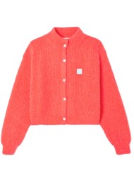 American Vintage East High Collar Cardigan - Sunrise Fluo