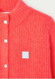 American Vintage East High Collar Cardigan - Sunrise Fluo