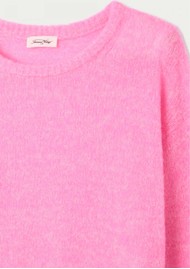 American Vintage Nuggy Cropped Wool Jumper - Petunia Fluo