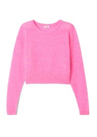 American Vintage Nuggy Cropped Wool Jumper - Petunia Fluo