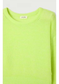 American Vintage Nuggy Cropped Wool Jumper - Citronnade