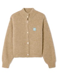 American Vintage East High Collar Cardigan - Sable Mel