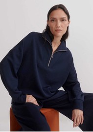 VARLEY Hawley Half Zip Sweatshirt - Navy