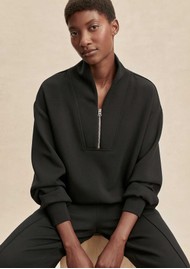 VARLEY Davidson Zip Sweatshirt - Black