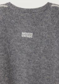 American Vintage Vitow Longline Jumper Dress - Steel Melange