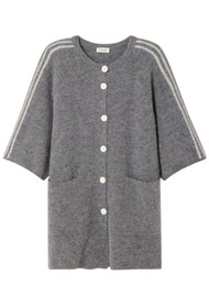 American Vintage Vitow Longline Jumper Dress - Steel Melange