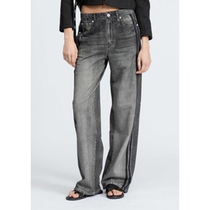 Preorder Miramar Terry Wide Track Pants - Washed Black