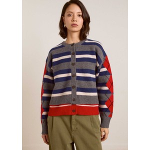 Didi Double Layer Wool Cardigan - Multi