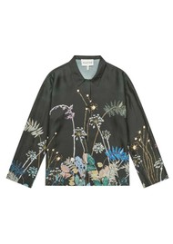 MUNTHE Faiza Silk Shirt - Print Black