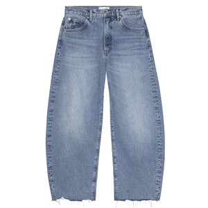 The Bubble High Rise Barrel Leg Crop Jean - Rapture
