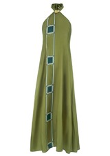 long sleeve brown dress formal Fabrosanz: Brown Draped Big Buckle Dress – houseoffabrosanz main image 1