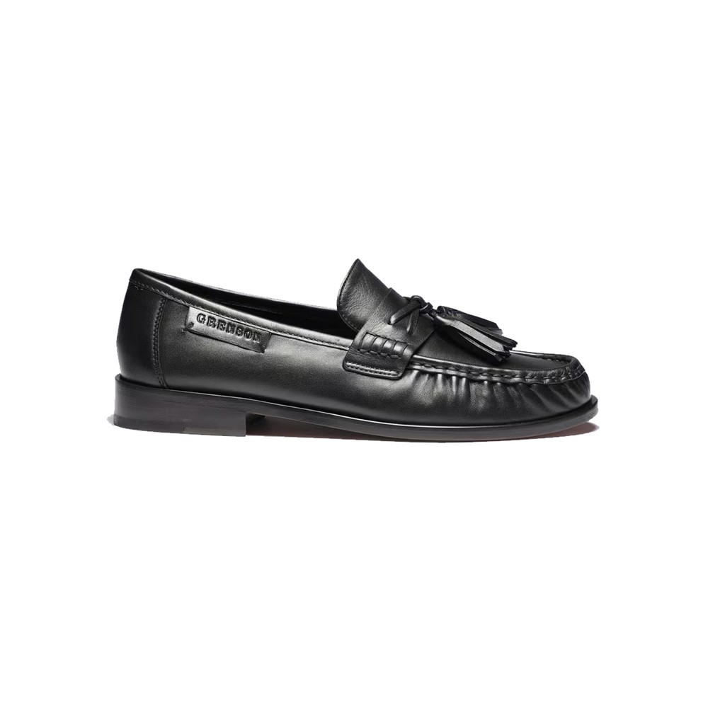 Grenson Women's Black Mari Nappa Leather Tassel Loafer