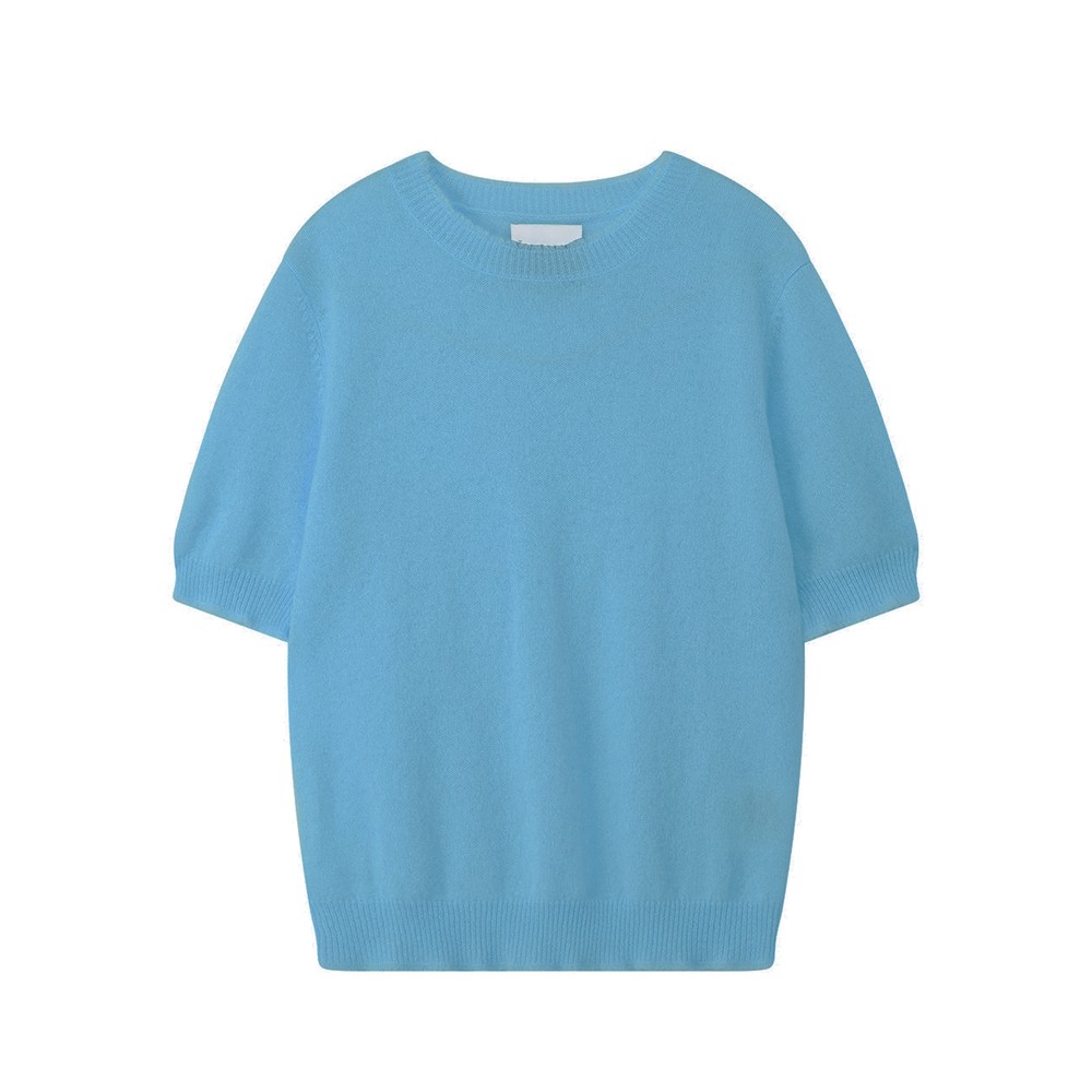 Jumper 1234 Women's Distressed Cashmere T-Shirt - Skylar