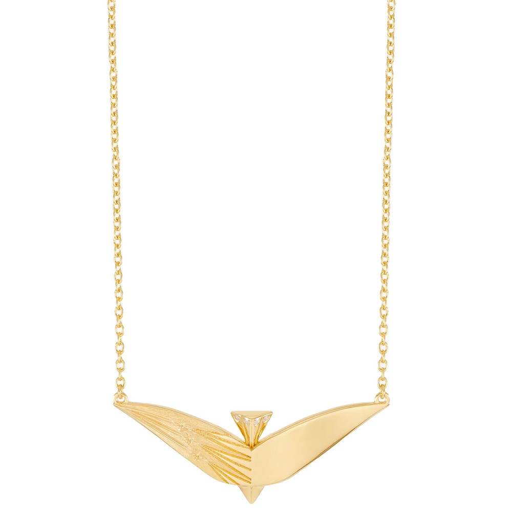 Rachel Jackson Women's Gold Celestial Bird Necklace
