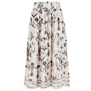Eddadea NS Midaxi Linen Skirt - Botanical
