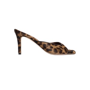 Mazy 75 Calf Hair Heels - Leopard
